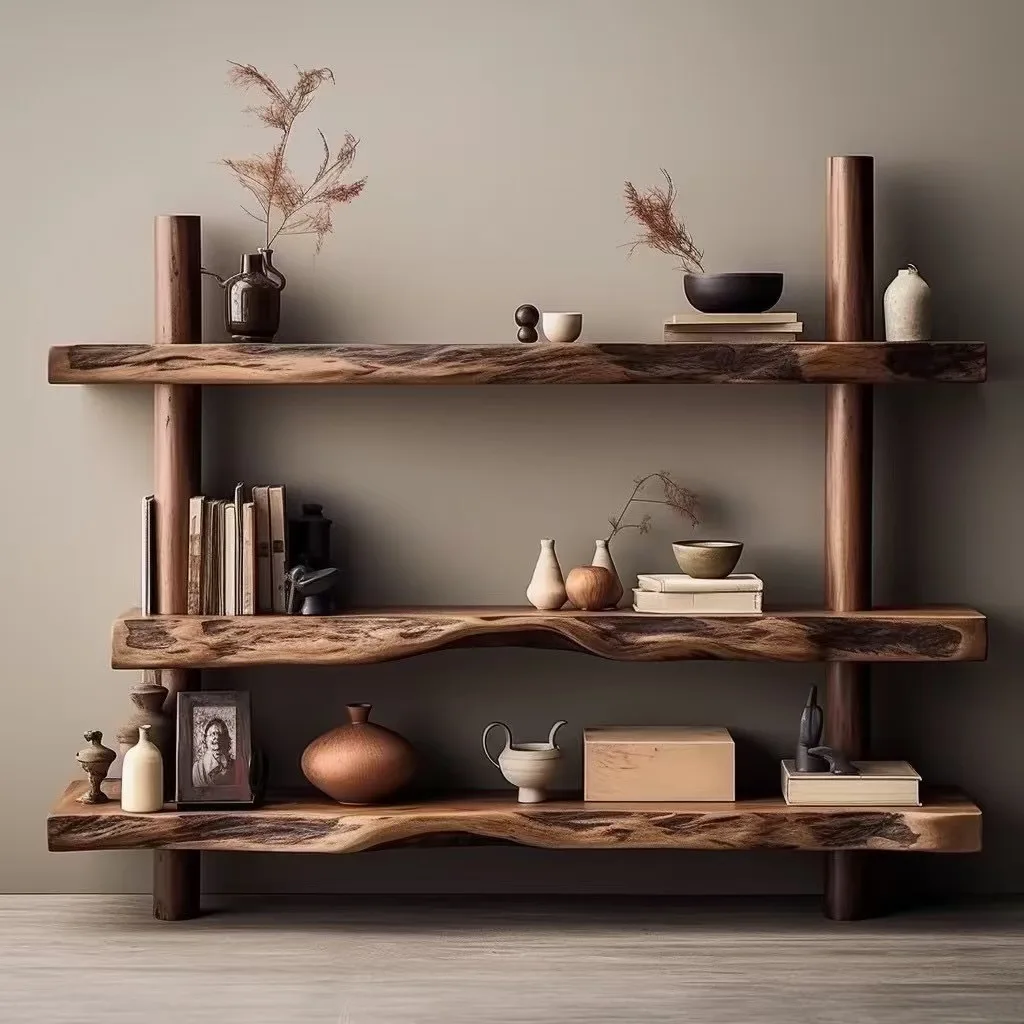 DSA Bogu rack, wabi-sabi wind partition entrance, tea set storage cabinet, new Chinese Duobao Pavilion decoration rack
