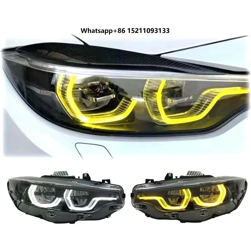 Front Lights Yellow & White  LED Headlights