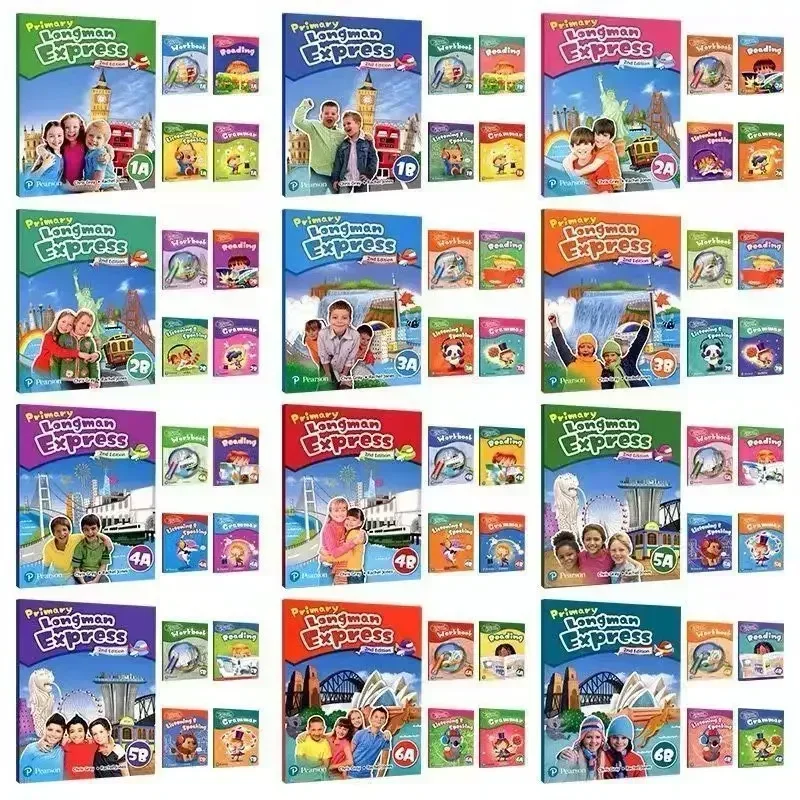 

60 Books Primary English 1-6 Primary Longman Express Textbook +4 Workbooks Send AudioBooks
