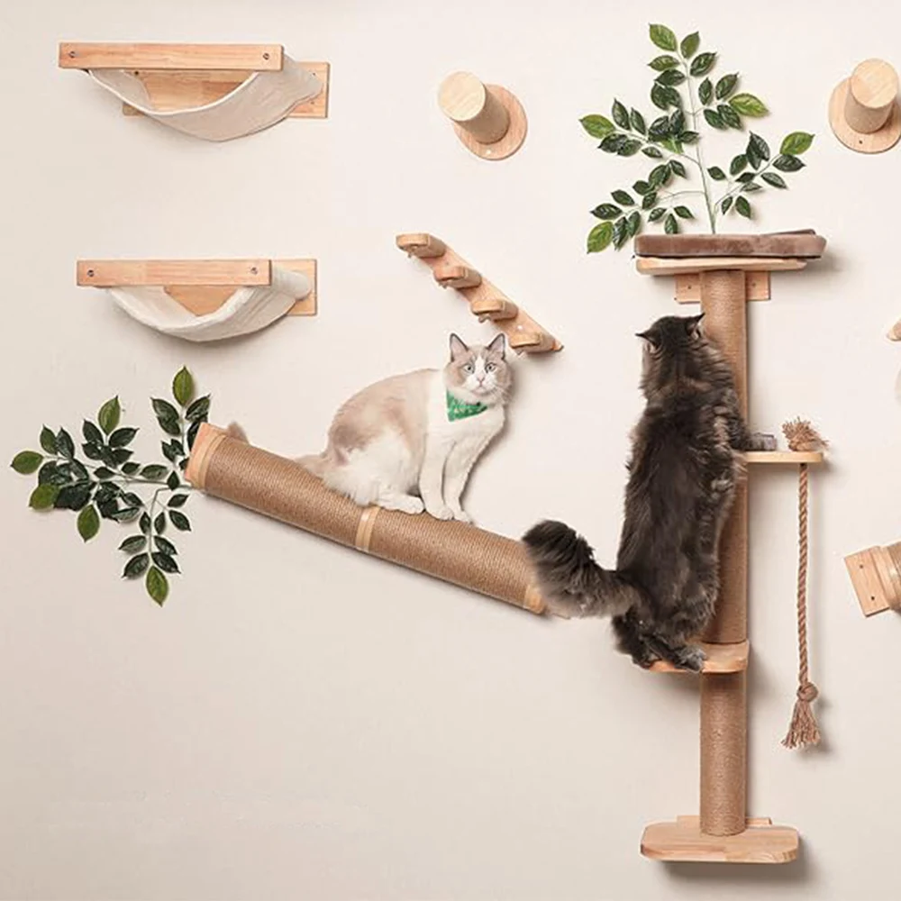 

Tree for Cats Scratching Post Cat Scratch Column For Kitten Sisal Hemp Interactive Cat Toys Wear-resistant & not shed debris