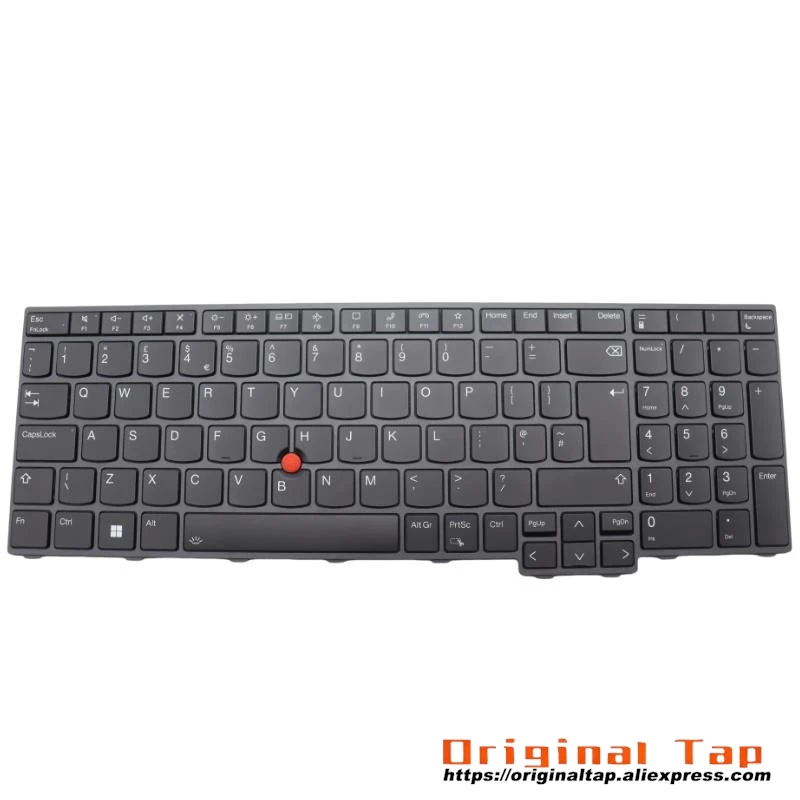 UK English Backlit Keyboard for Lenovo Thinkpad T16 P16s P16V L15 Gen 1 2 4 5N20W68240 5N20W68276 5N20W68312