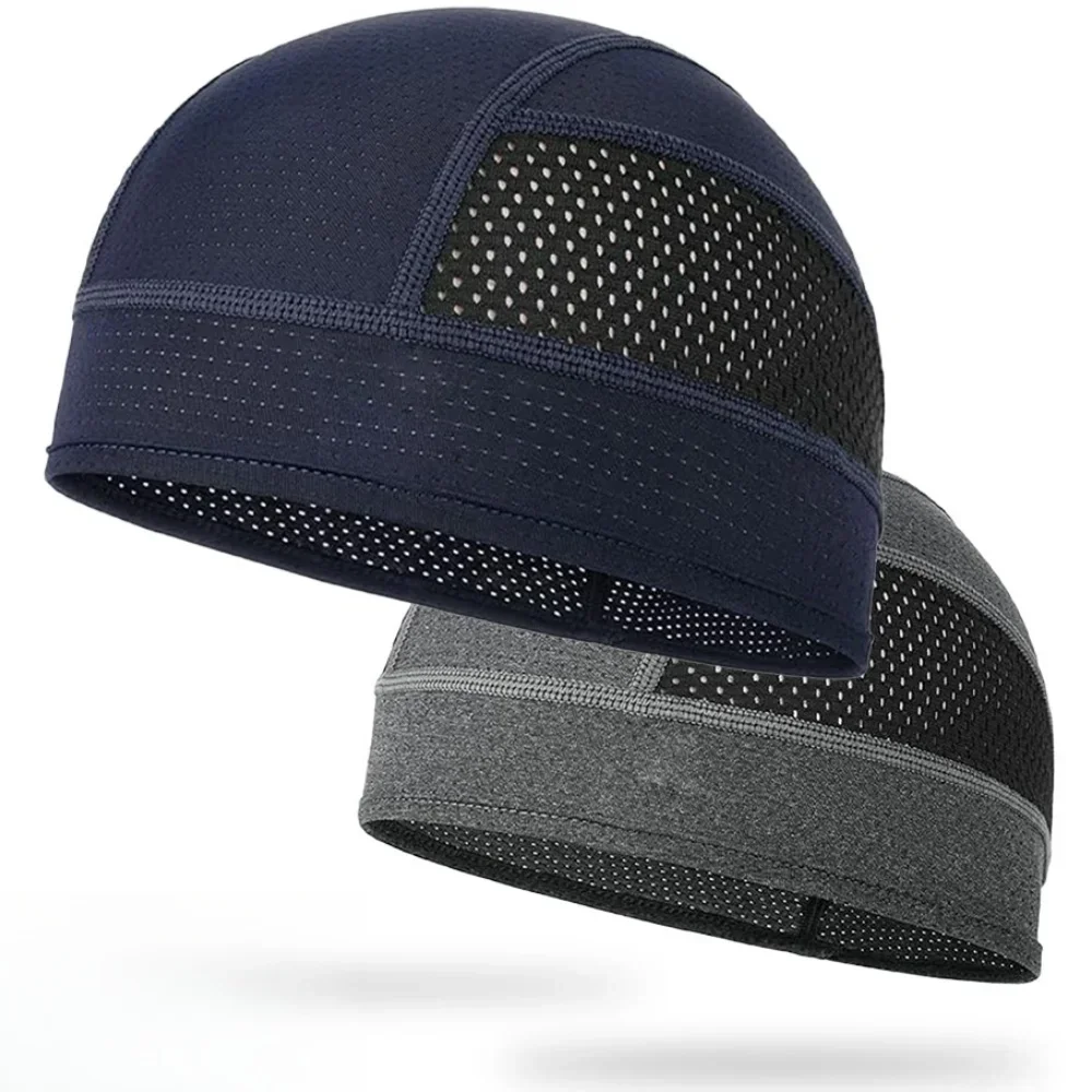 1pcs Motorcycle Helmet Inner Cap Hat Quick Dry Breathable Mesh Hat Racing Cap Under Helmet Beanie Cap Motocross Motor Helmet Hat