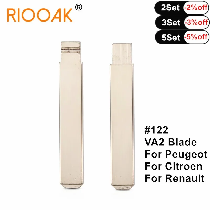 

10 шт./партия #122 VA2 оригинальный ключ складной пульт дистанционного управления необработанный Автомобильный ключ для Peugeot Citroen C4L Renault Универсальные пульты дистанционного управления