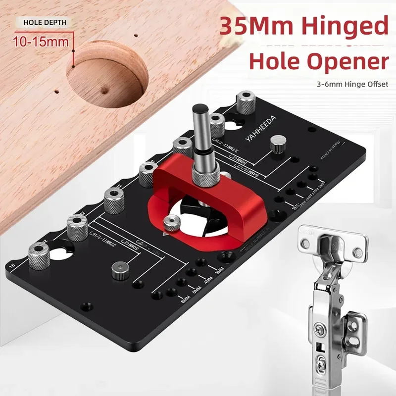 35mm Hinge Punching Positioner Drawer Cabinet Door Panel Handle Drilling Installation Tool Woodworking Furniture Hardware