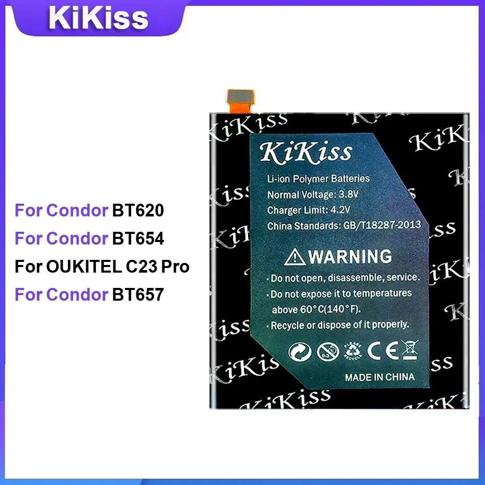 

Battery For Condor BT620 BT654 OUKITEL C23 Pro BT657