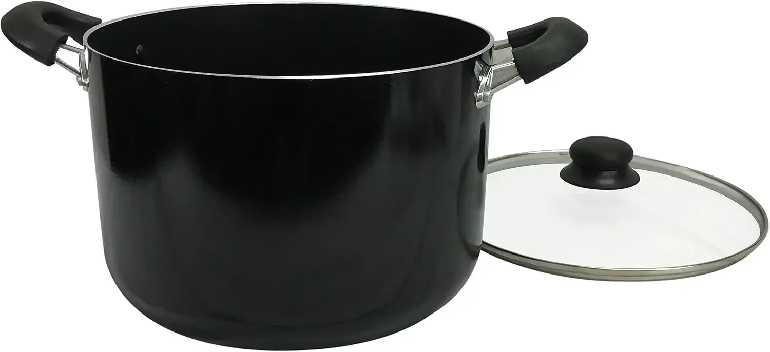 Deep Stock Pot, 8 quart, Black