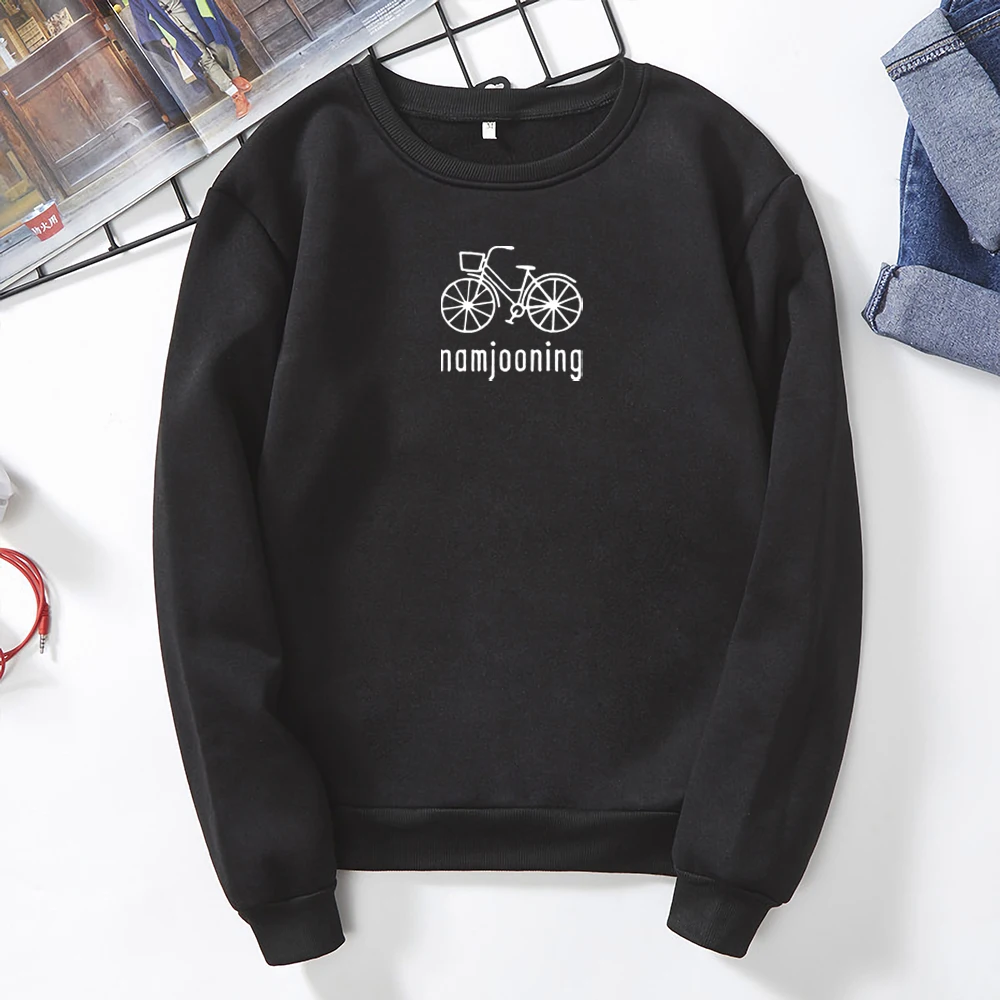 Namjooning Sweatshirt RM Sweatshirt Kpop Butter Hoodie Kpop Inspired Shirt Bicycle Graphic Tee Unisex Winter Casual Pullovers