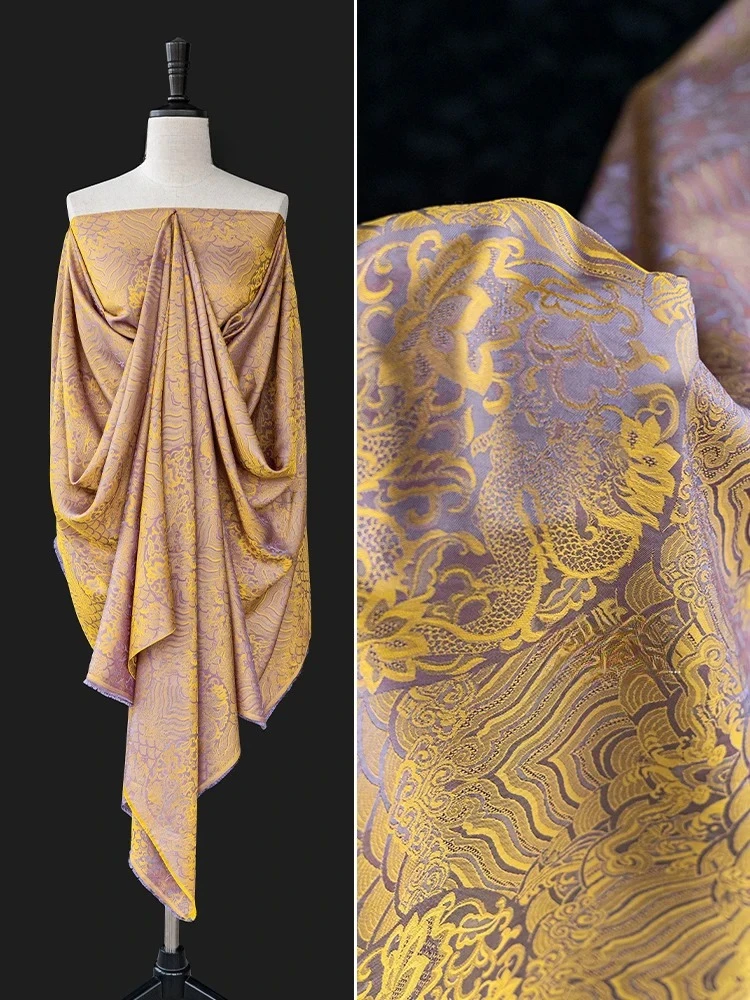 

Brocade Jacquard Fabric Vest Jacket Clothing Designer Apparel Sewing Material Diy Sew Cloth By The Yard Wholesale Cloth