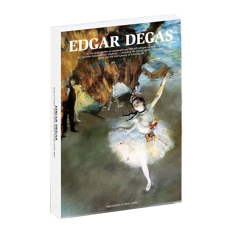 30 folhas/lote famosa série artista cartões postais cartões envelope edgar degas arte cartão de desejo pintura arte presente diy mensagem