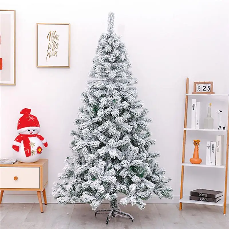 

Factory Price 2.1m White Christmas Tree 2.1/1.8/1.5/1.2 Meter Artificial White Flocking Snow Christmas Tree Home Decoration