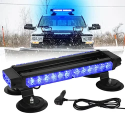 30LED Car Emergency Strobe Lights Led Roof Top Signal Warning Lamp Trucks Car Flashing Light Four Side Light Source 12V/24V