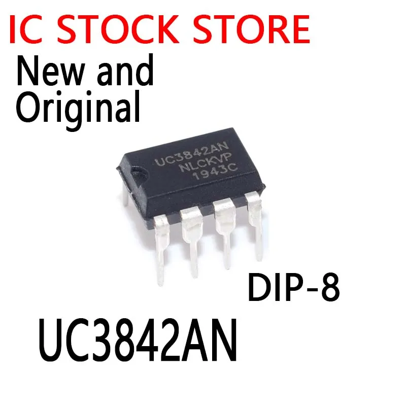 100PCS New and Original  DIP-8 UC3842 UC3842BN 3842AN  UC3842A UC3842B UC3842  IC UC3842AN