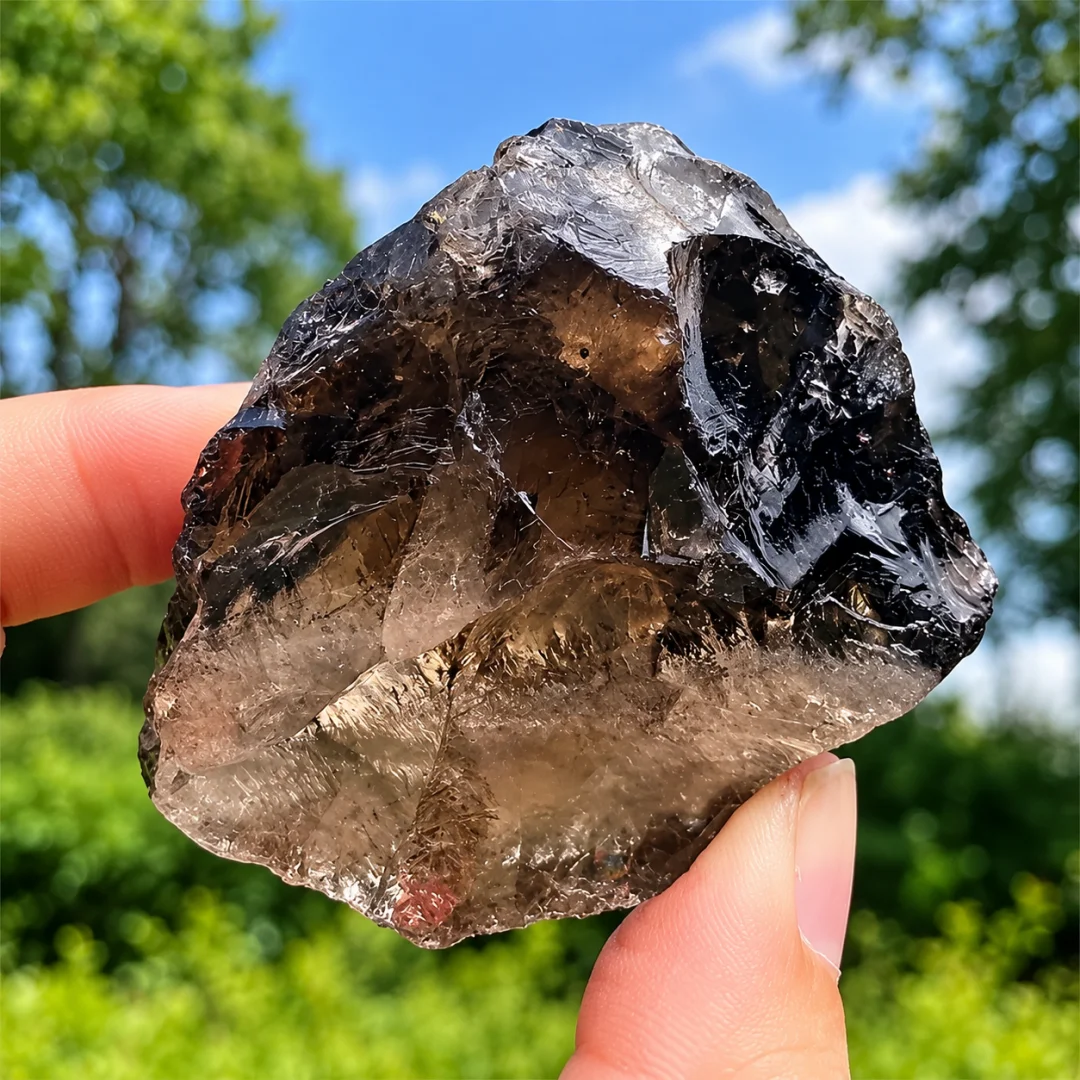 Smoky Quartz Crystal Stones, Raw Crystals Bulk Rough Gemstones Rocks, Raw Smoky Quartz Crystal, Raw Dark Smokey Quartz