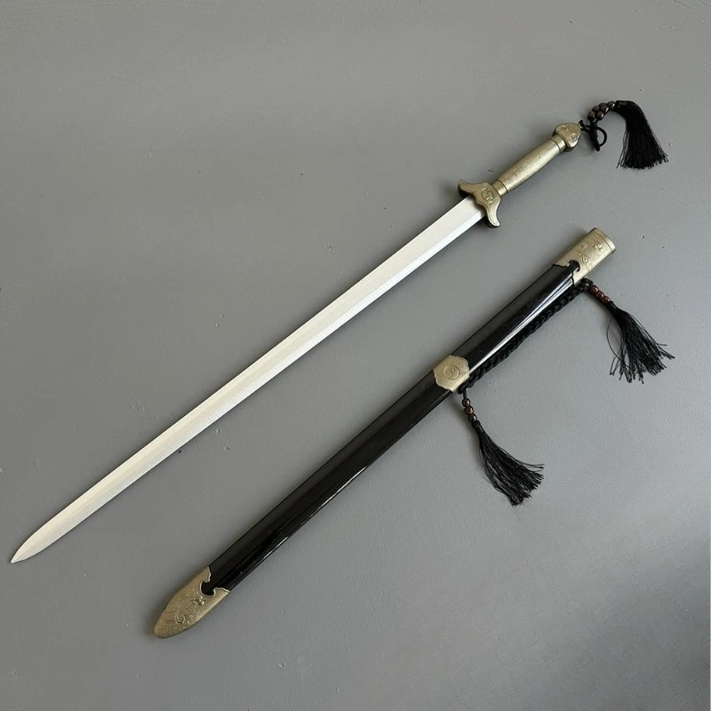 100 cm/33,37 Zoll Meisterschwert Taiji Training Cosplay Modell Katana Requisiten Spielzeug Sport Display Peripheriegeräte mit Scheide Sammlergeschenk