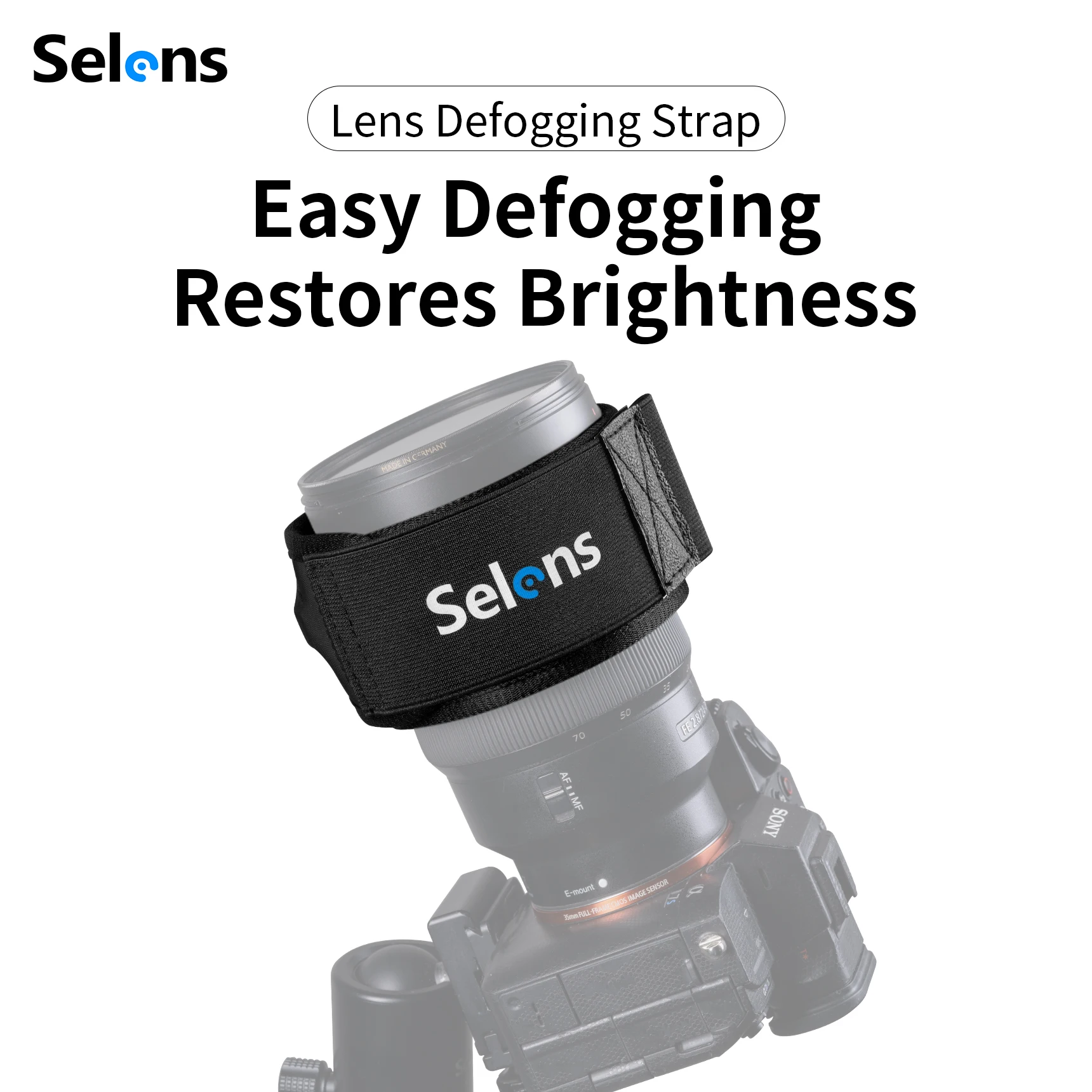 

Selens New Adjustable 40cm Camera Lens Defogging Strap Easy Defogging Continuous Heat Preservation Lens Photography Accessory