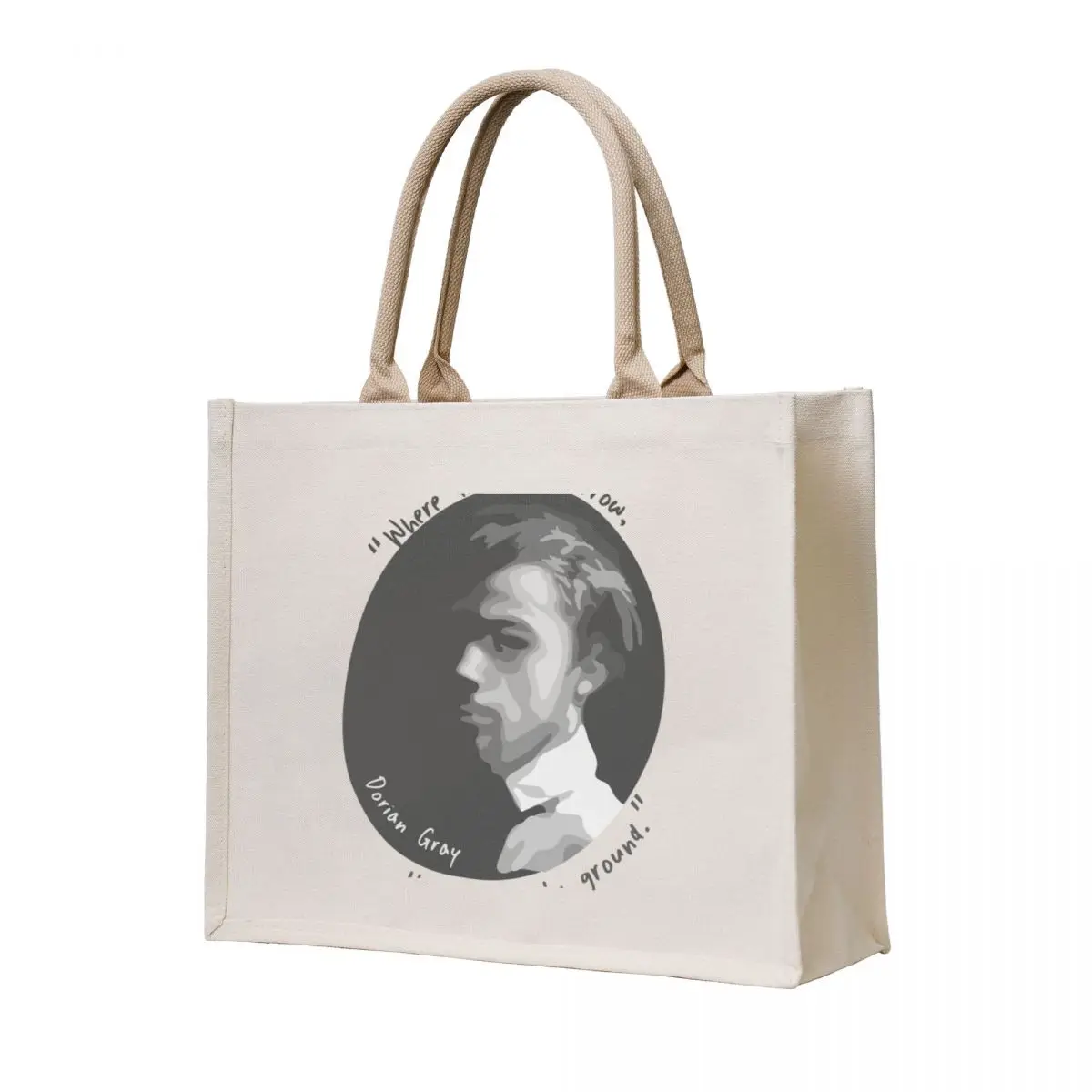 

Dorian Gray Portrait and Quote Tote Bag Women's bag reusable grocery bags eco pack