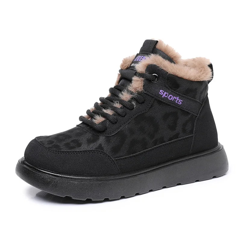 

2025 Winter New Women's Versatile Casual Cotton Shoes with Fleece for Warmth Anti-Slip Durable Free Shipping Women's Shoes
