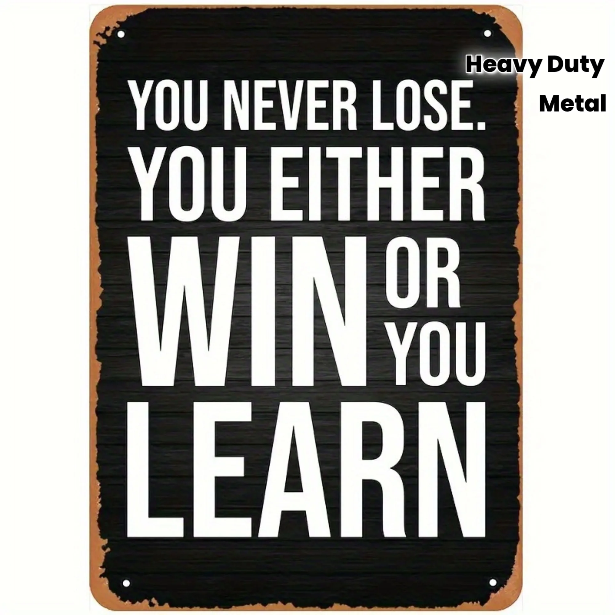 2D Flat, Vintage Gym Metal Sign - 