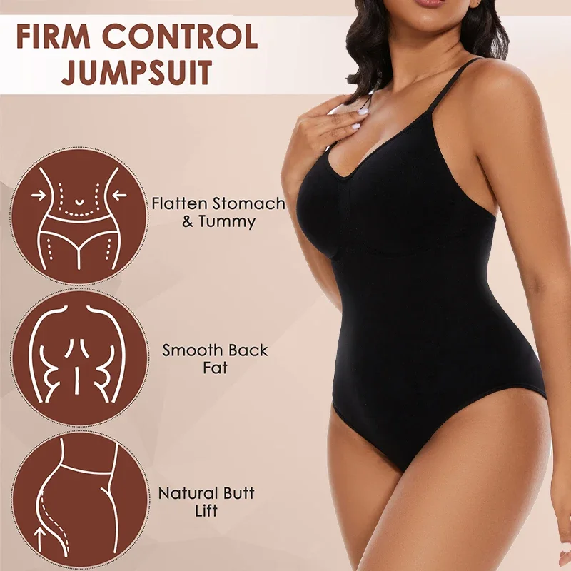 Nahtlose Bodysuit Shape wear Frauen Racer back Tank Top Bauch Kontrolle Body Shaper Abnehmen Taille ärmellose Spiel anzug Unterwäsche