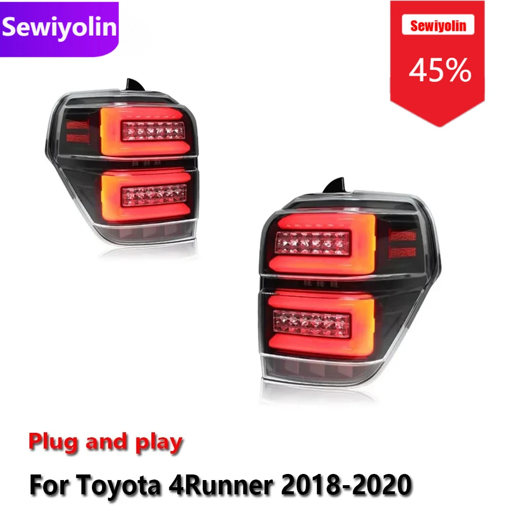 

Car DRL LED Tail Light Assemblies For Toyota 4Runner 2018-2020 Auto Fog DRL Brake Turn Signal Lamp Plug And Play