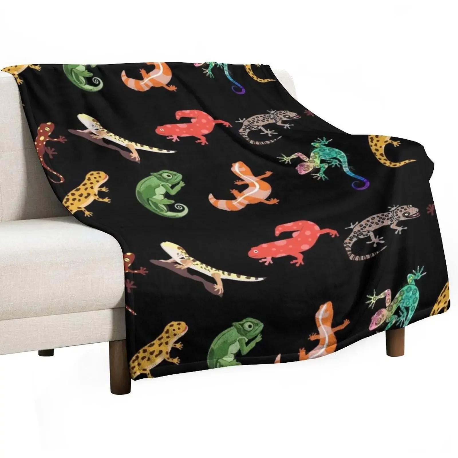 Gecko-Best gift for gecko lovers Throw Blanket funny gift Bed Fashionable For Decorative Sofa Blankets