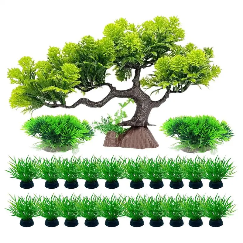 

Green Aquarium Plant Ornaments Simulation Water Tank Decorations Decorative Aquarium Landscape Scenery Foreground Grass For Home