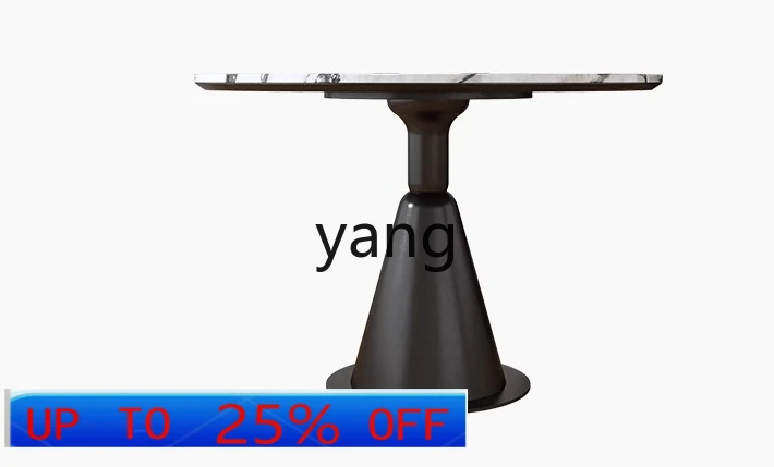 

LMM французский круглый мраморный обеденный стол для дома, маленькой квартиры, светлый роскошный камень, современная простота