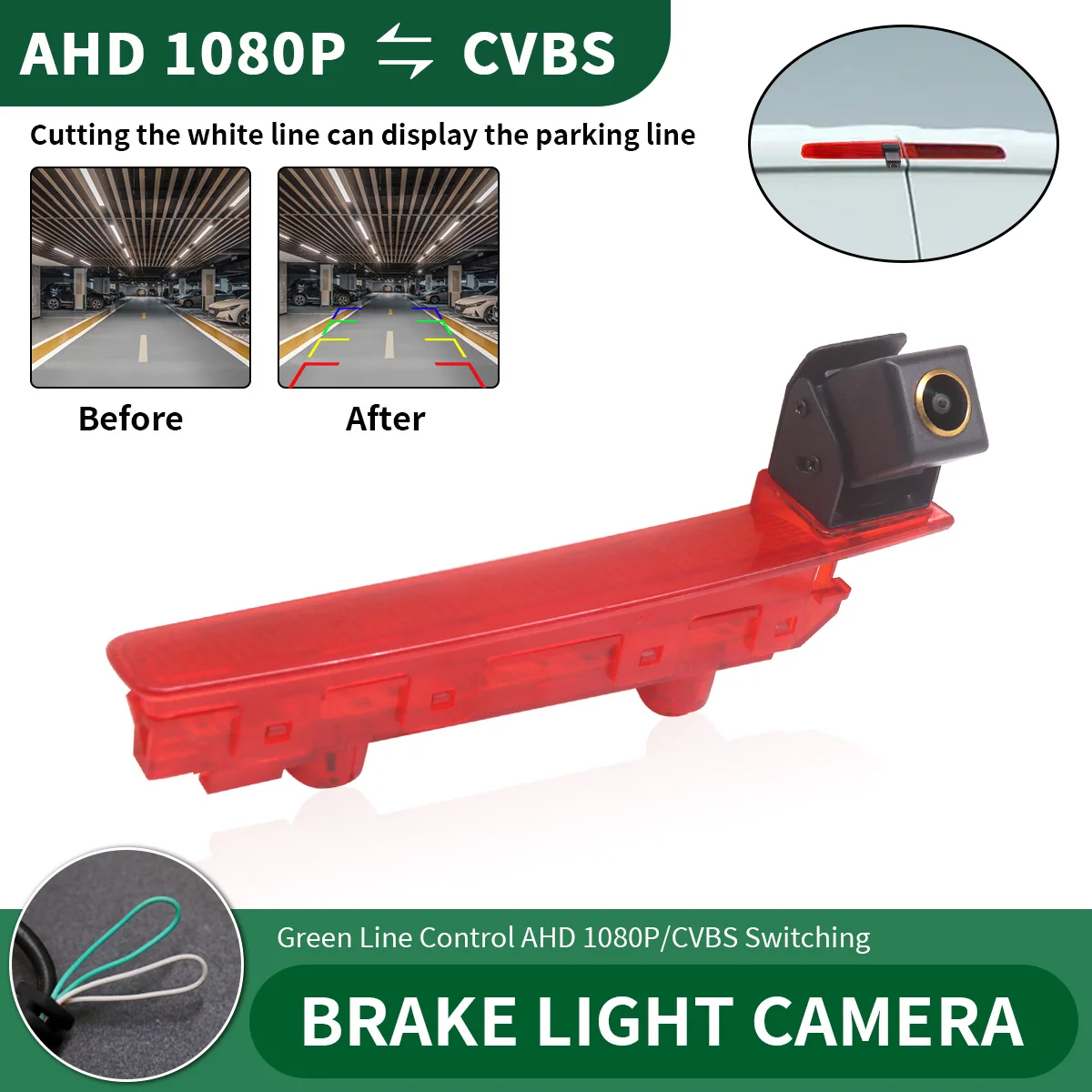 

AHD 1080P Car Brake Light Rear View Reverse CameraFor VW Transporter T5 T6 Van 2010 2019 Night Vision Backup Camera