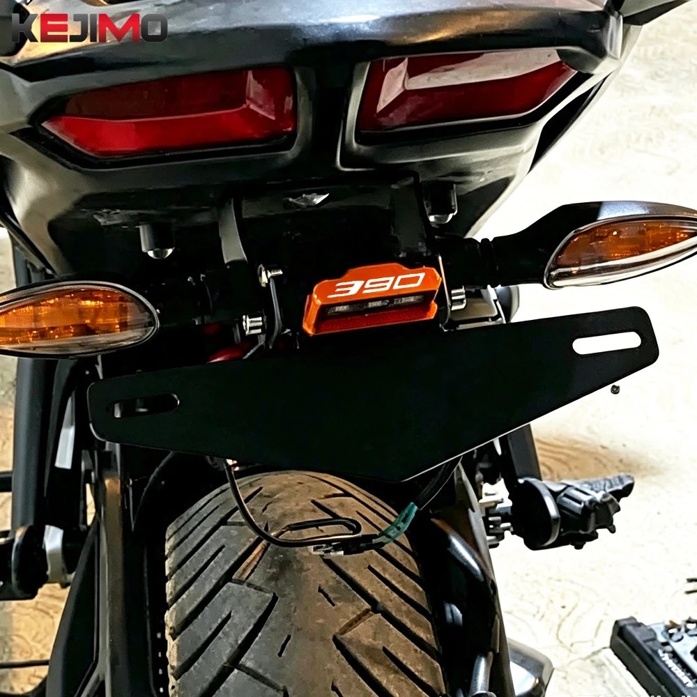 License Plate Holder For KTM DUKE 125 200 250 390 Duke390 2017- 2023 Motorcycle Light Tail Tidy Holder Fender Eliminator Bracket