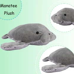 35cm/13.78in Kawaii Manatee Plush Toys Movie Stuffed Animals Cartoon Plush Doll Toys for Kids Birthday Gift Kawaii Room Decor