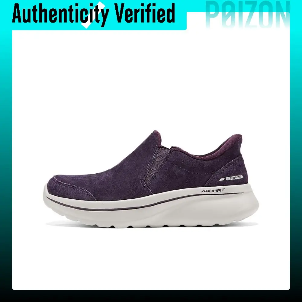Skechers Women's GO WALK Abrasion Resistant Breathable Low top Casual Shoes Women's Purple 125847-PLUM