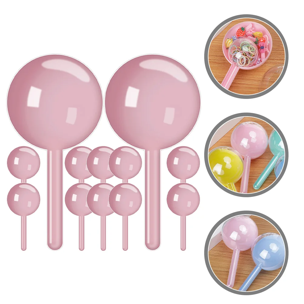 12 Pcs Lollipop Storage Box Birthday Decoration Wedding Bin Trinket Containers Organizer Basket Toy Hollow Holder Decorations