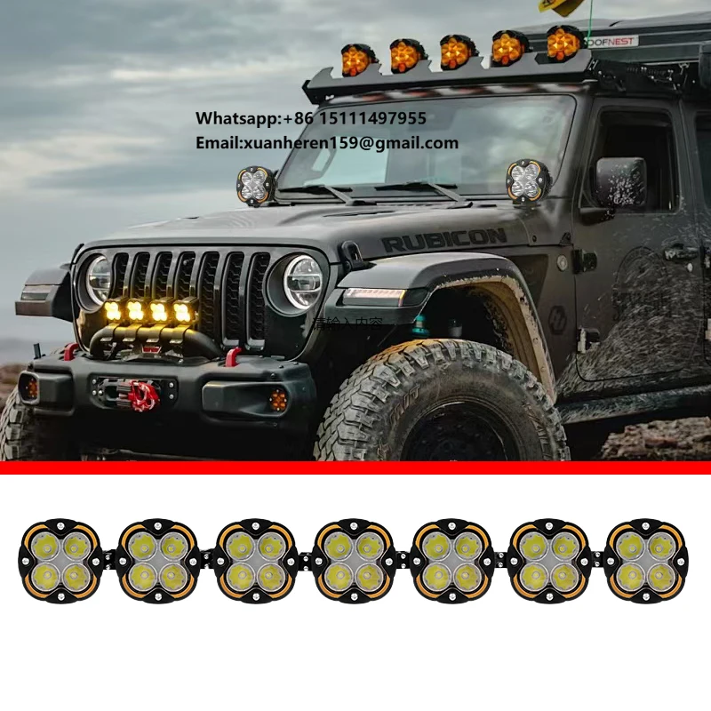 

High Power Offroad LED Light Bar 22/32/46/52 Inch Waterproof Roof Mount Driving Spot Light for UTV Truck Pickup 4x4 UTV