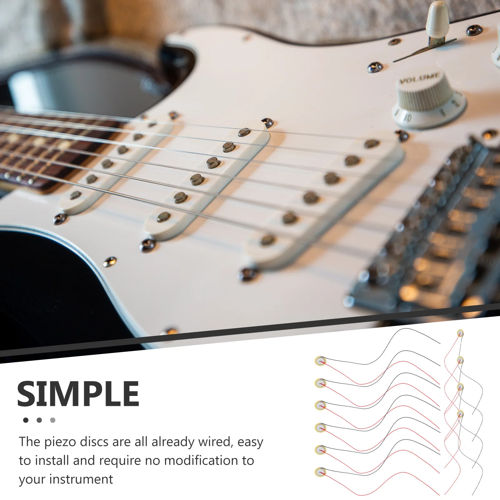 

15pcs Acoustic Guitar Pickup Transducer Piezoelectric Discs Durable Brass Easy Install For Drums Contact Microphone Warm Tone