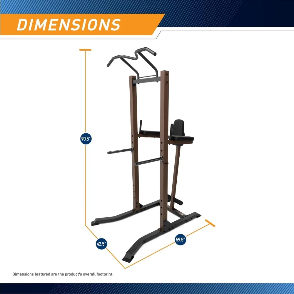 Heavy-duty home fitness system for bodybuilding and strength training for full cages, squat racks, and power towers (300 lbs)