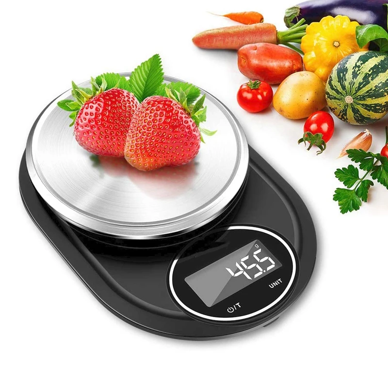 New-Kitchen Scales 5 Kg (1-G-Exact),Electronic Scales,High-Precision Food Scales, Digital Scales With LCD Display