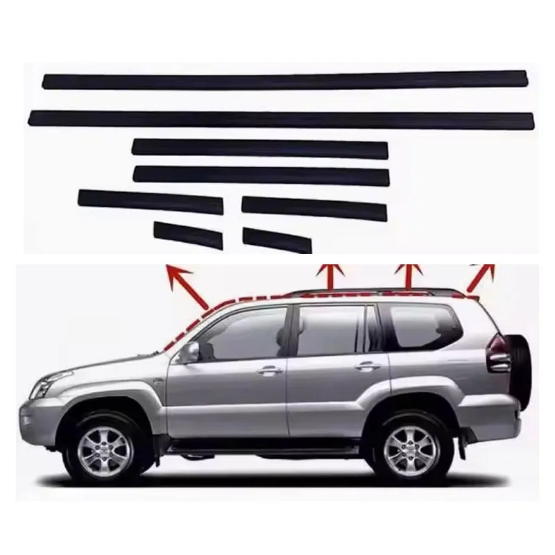 For Toyota Land Cruiser Prado LC150 Lexus GX460 2010-2015 Automobile Roof Sinking Rubber Drip Irrigation Molding Top Rubber Seal