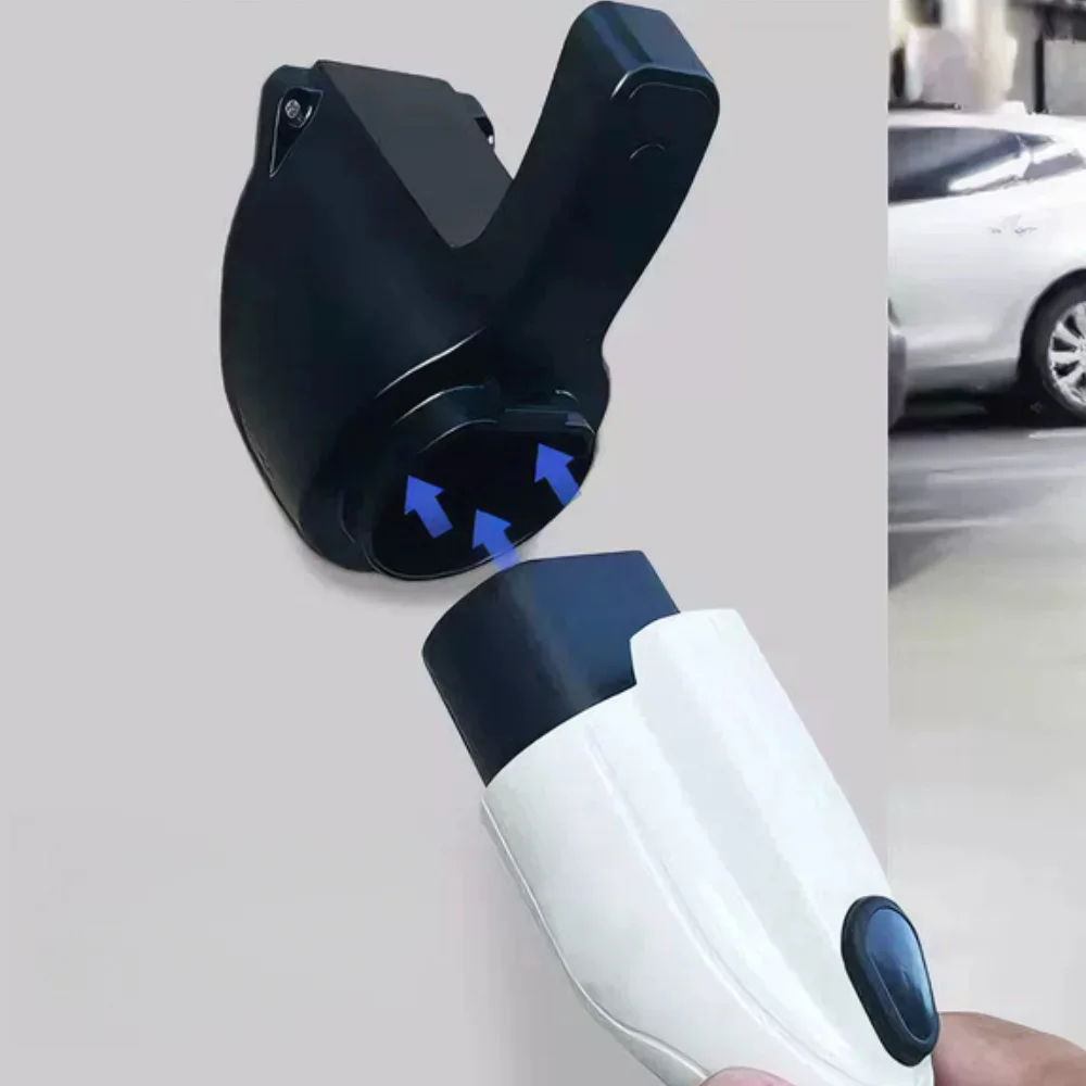 Wall‑Mount EV Charger Holder Type1/2 Socket Electric Vehicle Charging Cable Organizer Electric Car Charger Cable Storage Bracket