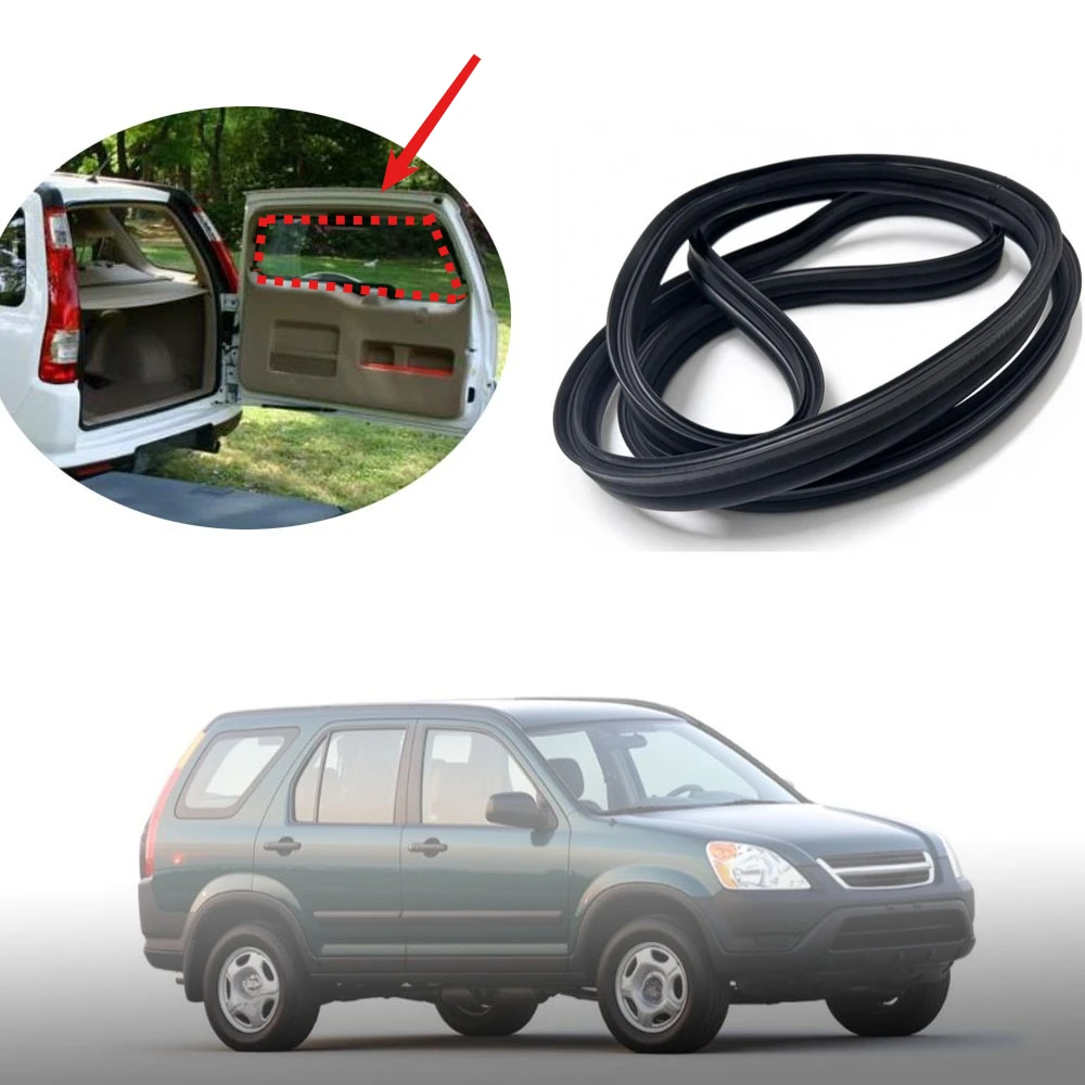 Rear Door Window Glass Run Weatherstrip for CRV 2002-2006 Tail Glass Rubber Seal 1 piece