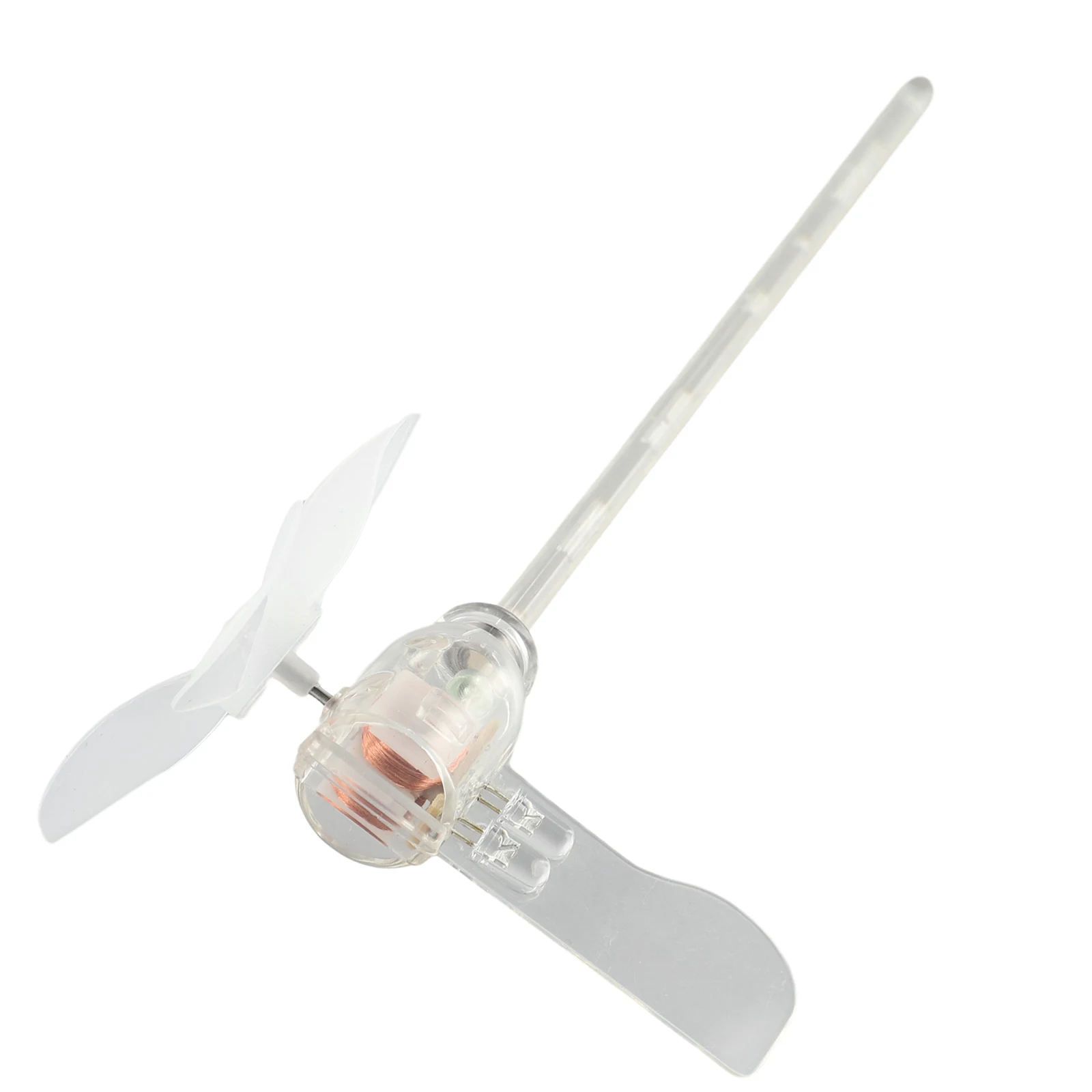 Miniature Wind Turbines for Teaching LED Tools Sample Template 360 Degree Rotation Blue and Green LEDs Plastic Material