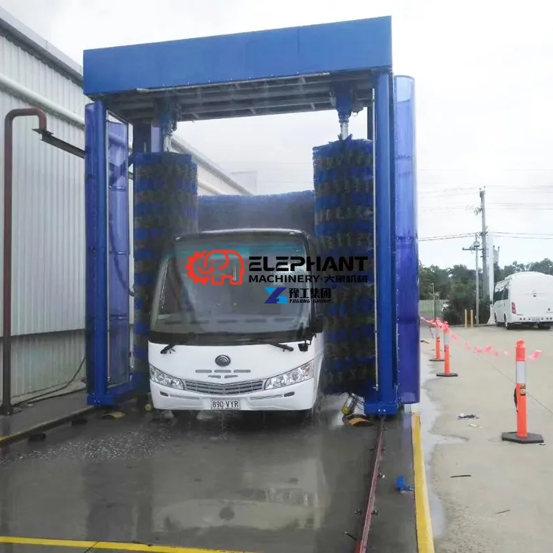 All-in-one Bus Wash Center Solution, High Efficiency Auto Washing Machine for Heavy Trucks and City Buses