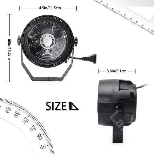 ไฟ LED แบบ PAR Light cob ไฟย้อมสี RGB ควบคุมด้วยเสียงขนาดเล็กไฟเอฟเฟกต์3in1เวที DJ ดิสโก้ปาร์ตี้ล้างผนัง