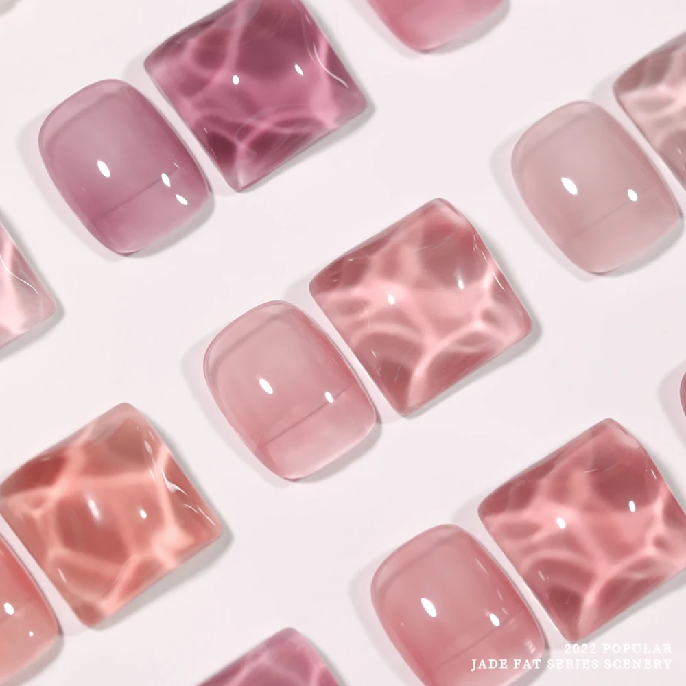 Vendeeni 15 Farben Nude Pink Hautfarbe Jelly Gel Nagellack UV LED Transparent Jade Maniküre Nagellack TPO/HEMA FREE