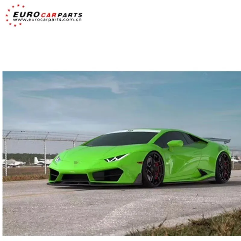 New LP580/LP610 SD Style Carbon Fiber Front Lip Side Skirt Rear Bumper Wing Body Kit Bolt-On Universal Fitment