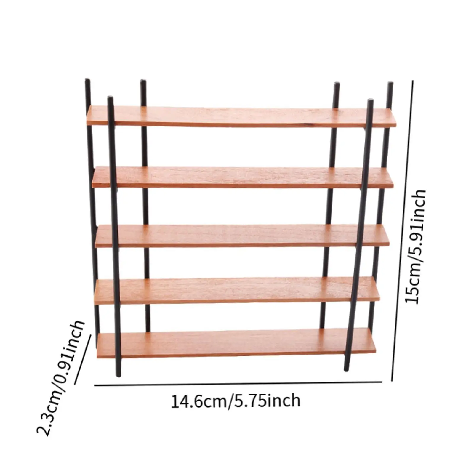 1:12 Scale Dollhouse Bookshelf Household Accessories Simulation Accessories Toy for Bathroom Home Bedroom Living Room Ornament