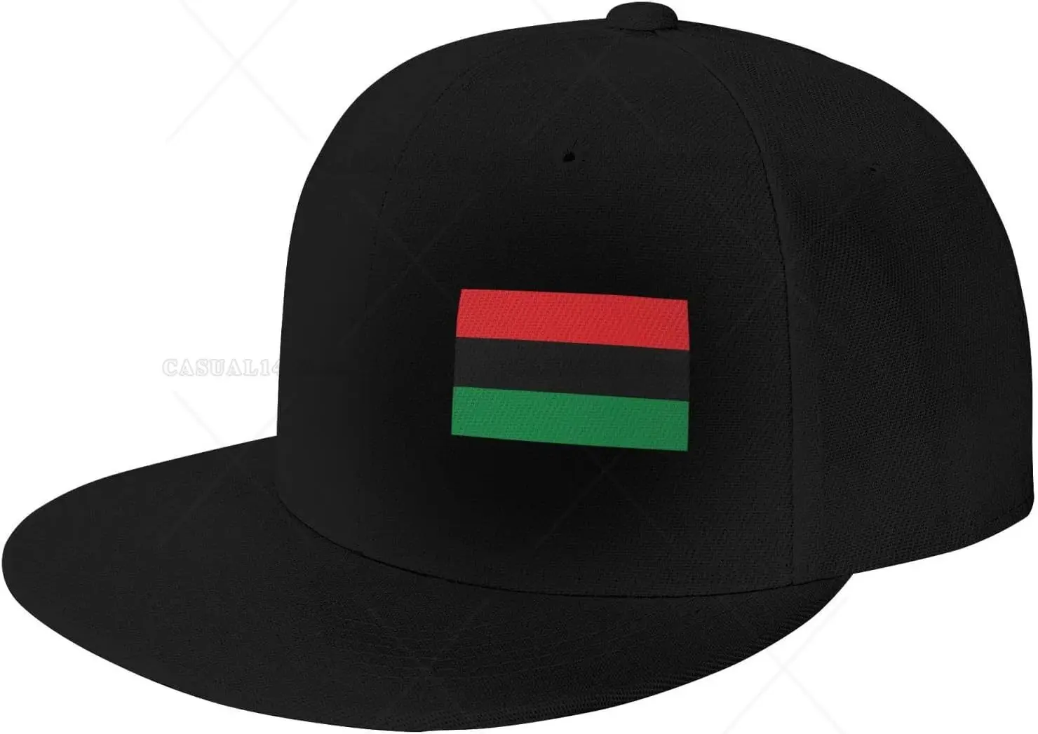 African American Flag Red Black and Green Hats for Men and Women Flat Bill Baseball Cap Adult Adjustable Trucker