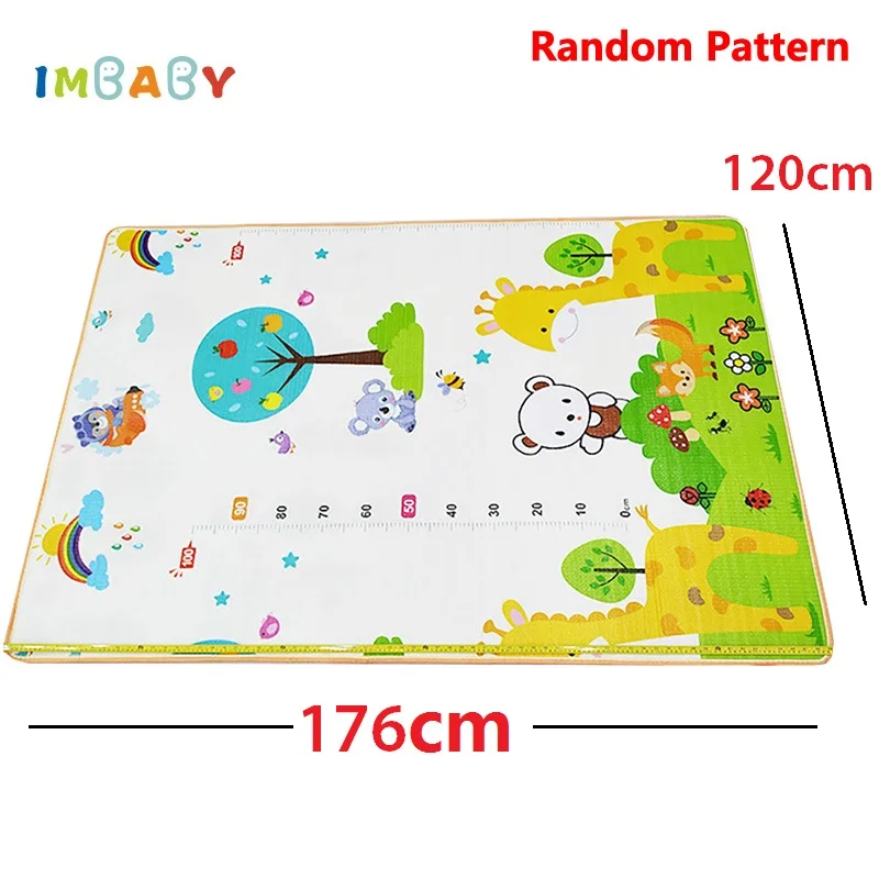 IMBABY Playpen Mat Double Surface Newborn Game Carpet For Tent Baby Mat Children Playground Waterproof Pad Random Pattern