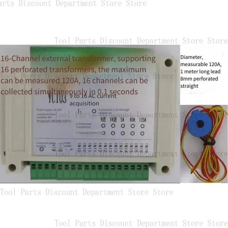 Brand new16-Channel AC Transmission AC AC Current Acquisition Module MODBUS 485