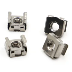 M4 M5 M6 M8 M10 A2-70 304 Stainless Steel Square Elastic Rack Mount Server Cabinet Shelf Clip Floating Cage Nut