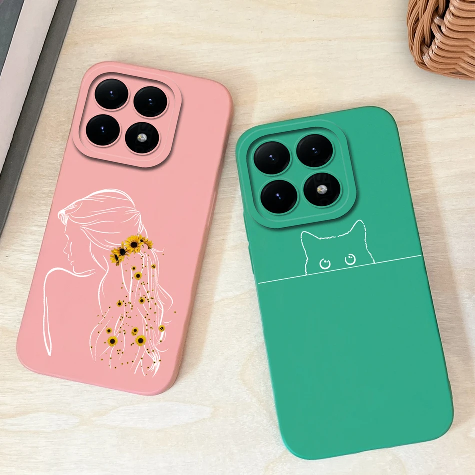 حافظة لهاتف Xiaomi 15T Pro لهاتف Xiaomi 17 Pro Max على شكل قلب من السيليكون السائل حماية كاملة غطاء خلفي ناعم لهاتف Xiaomi 15 T Funda